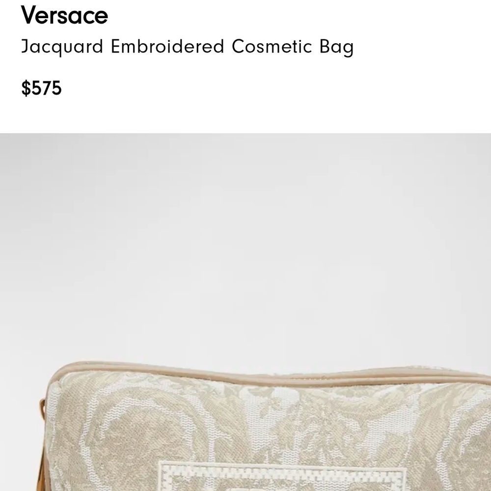 NWT Versace Beige Pouch - Picture 16 of 16